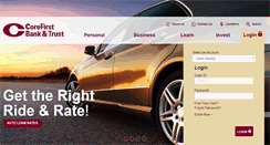 Desktop Screenshot of corefirstbank.com