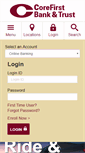 Mobile Screenshot of corefirstbank.com