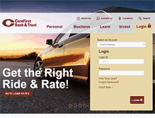 Tablet Screenshot of corefirstbank.com